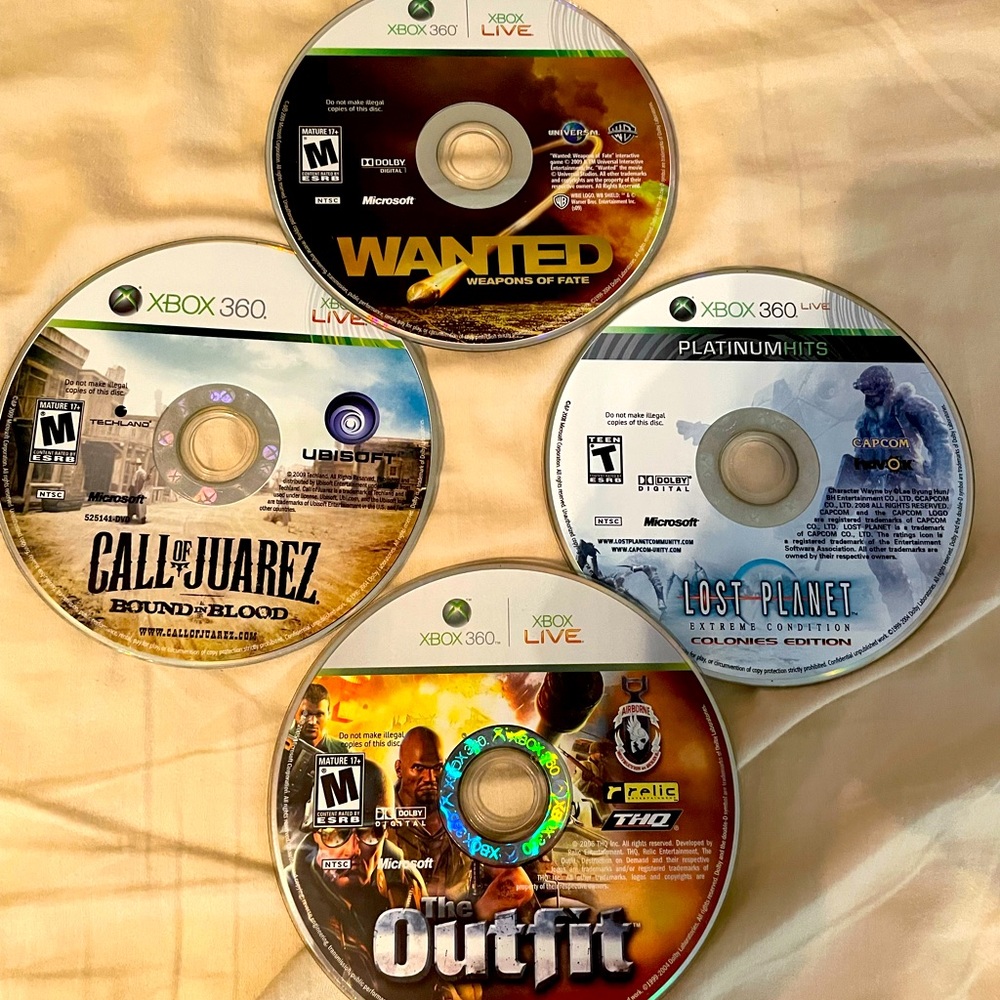 XBOX 360 POPULAR 4 GAME BUNDLE